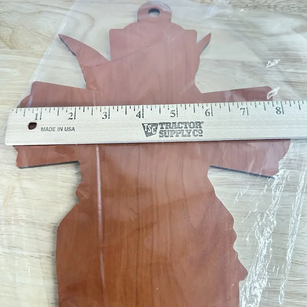 Italian Wooden Cross with Guardian Angle: 